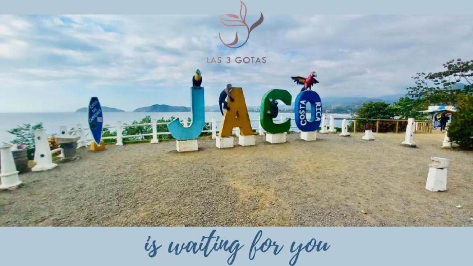 Apartamento De Lujo Las 3 Gotas Jaco, Frente Al Mar Con Vista A La Playa Eksteriør bilde